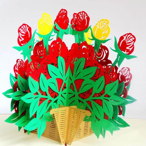 1pcs 3d valentine's day rose flower greeting card wedding invitation cards romantic paper nice gift
1pcs 3d valentine's day rose flower greeting card wedding invitation cards romantic paper nice gift