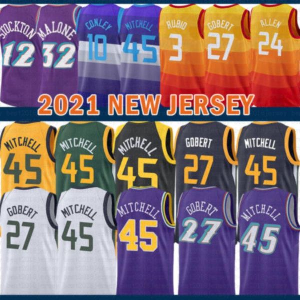 2021 new donovan 45 mitchell basketball jersey rudy 27 gobert mens john 12 stockton mesh retro karl 32 malone youth kids mike 10 conley, Black;red
2021 new donovan 45 mitchell basketball jersey rudy 27 gobert mens john 12 stockton mesh retro karl 32 malone youth kids mike 10 conley, Black;red