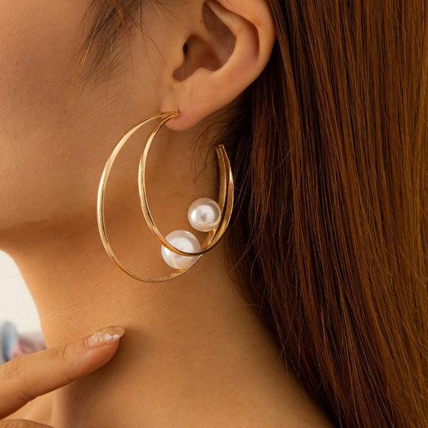 dangle & chandelier lacteo steampunk double cuff iron hanging earrings for women jewelry bohemian shiny imitation pearl drop accessories, Silver
dangle & chandelier lacteo steampunk double cuff iron hanging earrings for women jewelry bohemian shiny imitation pearl drop accessories, Silver