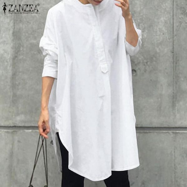 women's blouses & shirts zanzea women loose vintage ladies blouse casual full sleeve split ol work long shirt elegant solid stylish che, White
women's blouses & shirts zanzea women loose vintage ladies blouse casual full sleeve split ol work long shirt elegant solid stylish che, White