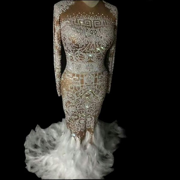 casual dresses sparkly rhinestones feather nude dress women nightclub full stones long costume prom birthday celebrate party, Black;gray
casual dresses sparkly rhinestones feather nude dress women nightclub full stones long costume prom birthday celebrate party, Black;gray