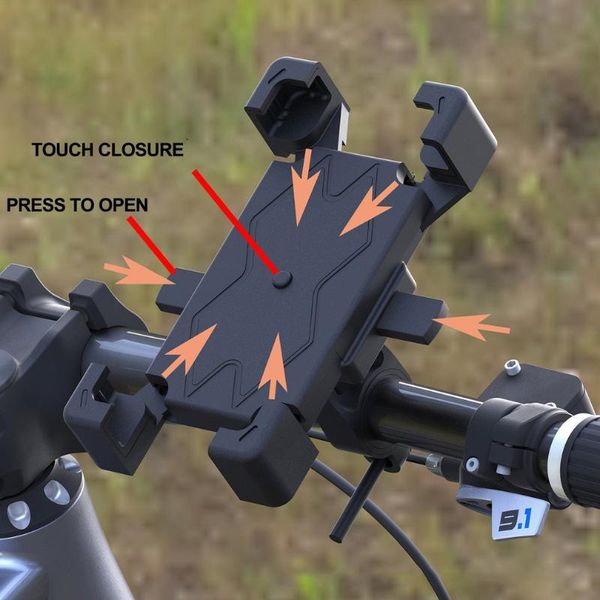 cell phone mounts & holders four claw bicycle holder anti-dropping motorcycle adjustable outdoor riding equipment
cell phone mounts & holders four claw bicycle holder anti-dropping motorcycle adjustable outdoor riding equipment