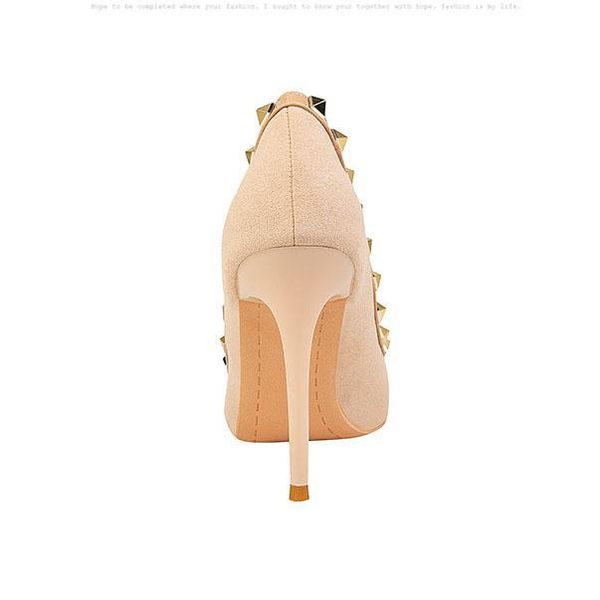 dress shoes mariahzheng 10cm fashion women's stiletto heel high pointed shallow mouth rivets single women zwm, Black
dress shoes mariahzheng 10cm fashion women's stiletto heel high pointed shallow mouth rivets single women zwm, Black