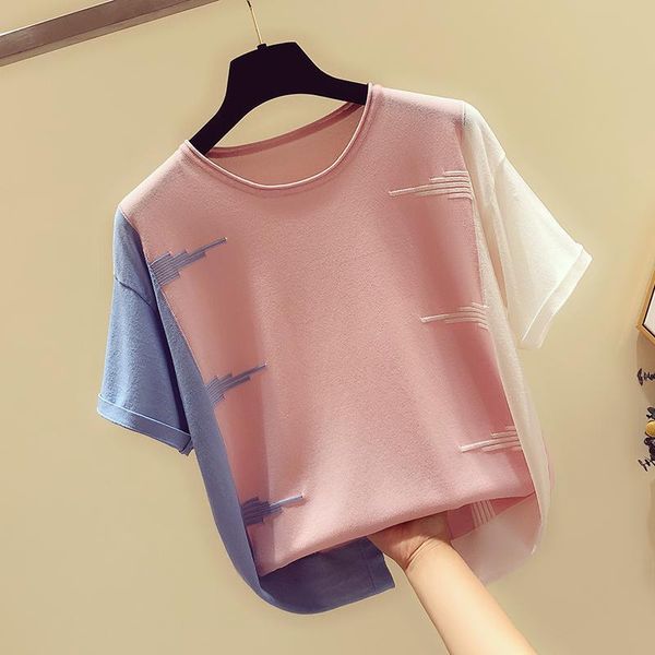 thin knitted women t-shirts o-neck short-sleeved straight elegant casual all match female pulls tees women's t-shirt, White
thin knitted women t-shirts o-neck short-sleeved straight elegant casual all match female pulls tees women's t-shirt, White