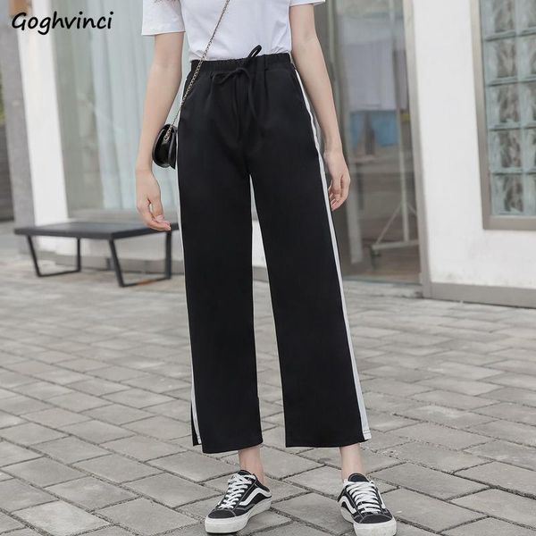 women's pants & capris casual women wide-leg straight baggy drawstring high waist korean all-match ankle-length trousers students trend, Black;white
women's pants & capris casual women wide-leg straight baggy drawstring high waist korean all-match ankle-length trousers students trend, Black;white