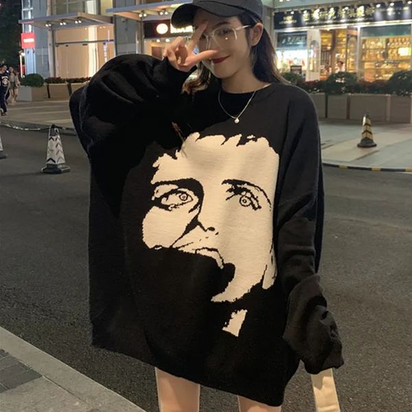 oversize long sleeve o neck sweaters women korean cartoon character sueter mujer streetwear women harajuku pullover knitted, White;black
oversize long sleeve o neck sweaters women korean cartoon character sueter mujer streetwear women harajuku pullover knitted, White;black