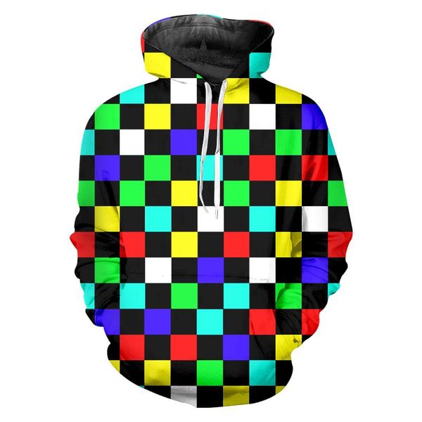 men's hoodies & sweatshirts 3d printed colorful plaid checkerboard oversized attire sweatshirt 4xl man trend sports custom, Black
men's hoodies & sweatshirts 3d printed colorful plaid checkerboard oversized attire sweatshirt 4xl man trend sports custom, Black