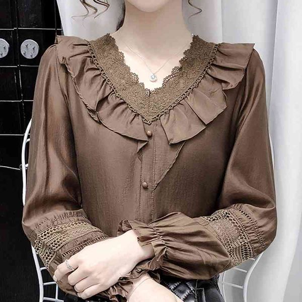 long sleeve chiffon blouse shirt women blouse women blusas mujer de moda ruffles v-neck blouse women blouses e342 210426, White
long sleeve chiffon blouse shirt women blouse women blusas mujer de moda ruffles v-neck blouse women blouses e342 210426, White