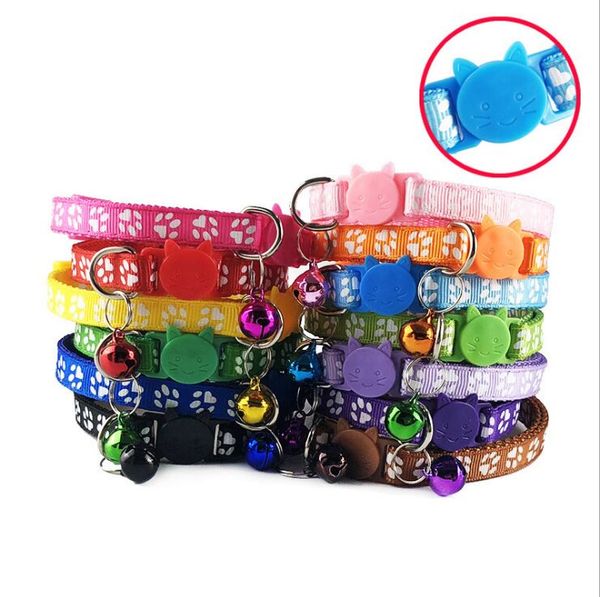 50pic/set footprints cat clasp cat head safety clasp collar cat collar pet dog bell collar 2021
50pic/set footprints cat clasp cat head safety clasp collar cat collar pet dog bell collar 2021