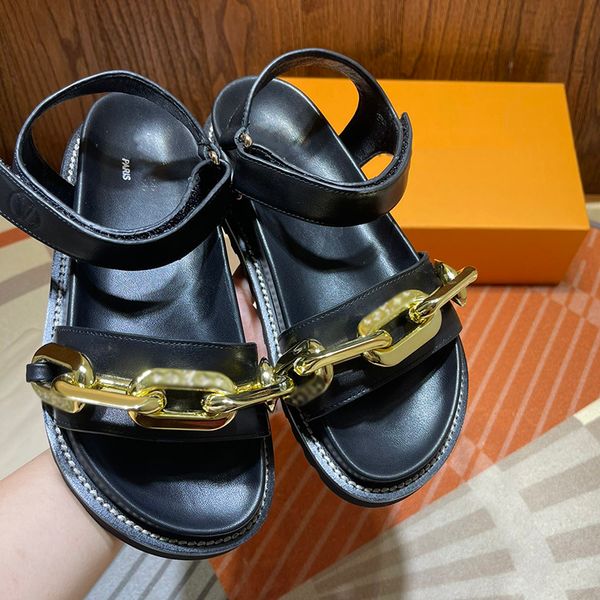 designer women iv flat heel sandals 2021 paris vintage fashion woman flower print genuine leather glod chain design casual slides sandal lux, Black
designer women iv flat heel sandals 2021 paris vintage fashion woman flower print genuine leather glod chain design casual slides sandal lux, Black