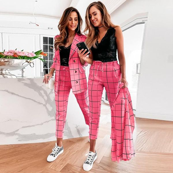 women's two piece pants women plaid blazer and long pant set sleeve jacket trousers pieces sets office lady suit fall casual work, White
women's two piece pants women plaid blazer and long pant set sleeve jacket trousers pieces sets office lady suit fall casual work, White