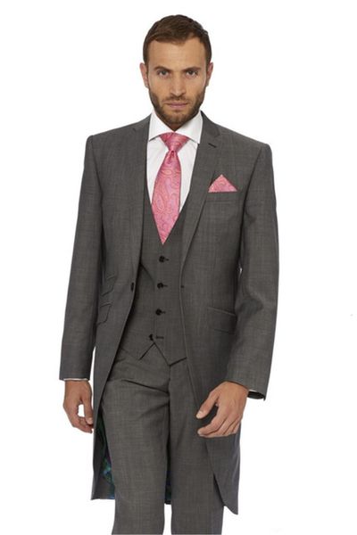 men's suits & blazers made to order gray tuxedos formal masculine from the wedding of groomsmen prom (jacket + vest tie+ pants), White;black
men's suits & blazers made to order gray tuxedos formal masculine from the wedding of groomsmen prom (jacket + vest tie+ pants), White;black