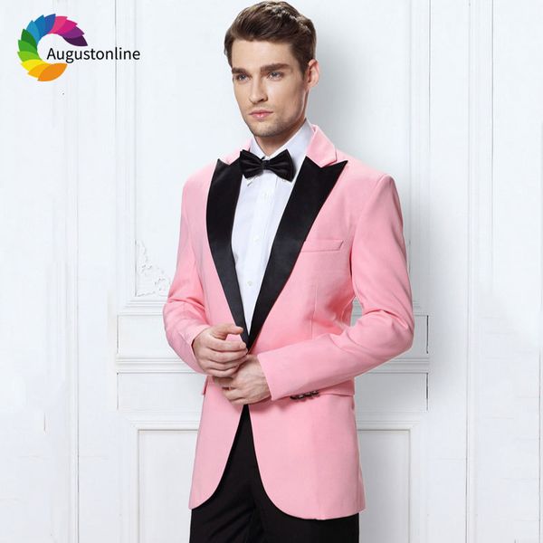 men's suits & blazers pink men wedding black peaked lapel prom wear man blazer masculino tailored slim fit groom tuxedo jacke, White;black
men's suits & blazers pink men wedding black peaked lapel prom wear man blazer masculino tailored slim fit groom tuxedo jacke, White;black