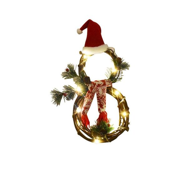 decorative flowers & wreaths christmas charm wreath luminous snowman shaped xmas with a red hat vine circle grey scarf home festival decorat
decorative flowers & wreaths christmas charm wreath luminous snowman shaped xmas with a red hat vine circle grey scarf home festival decorat