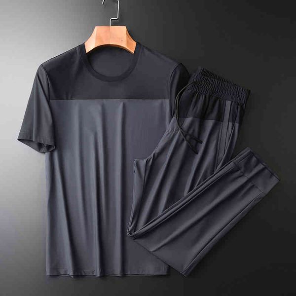 tracksuit shirt summer mens (t-shirt+pants) luxury black grey patchwork sport casual man tracksuit plus size 4xl slim fit male sets, Gray
tracksuit shirt summer mens (t-shirt+pants) luxury black grey patchwork sport casual man tracksuit plus size 4xl slim fit male sets, Gray