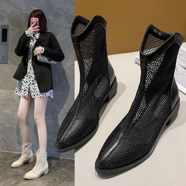 sandals women shoes 2021 summer fashion breathable casual hollow heel temperament boots walking high zapatos, Black
sandals women shoes 2021 summer fashion breathable casual hollow heel temperament boots walking high zapatos, Black