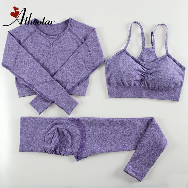 yoga outfit athvotar 3 piece set women seamless fitness clothing crop sports bra push up leggings running sportswear gym femme
yoga outfit athvotar 3 piece set women seamless fitness clothing crop sports bra push up leggings running sportswear gym femme