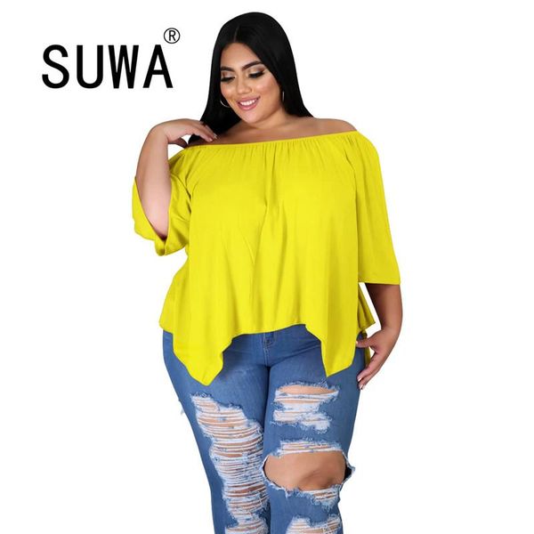 women's t-shirt wholesale plus size clothing womens short sleeve friends solid color high street women fashion shirts, White
women's t-shirt wholesale plus size clothing womens short sleeve friends solid color high street women fashion shirts, White