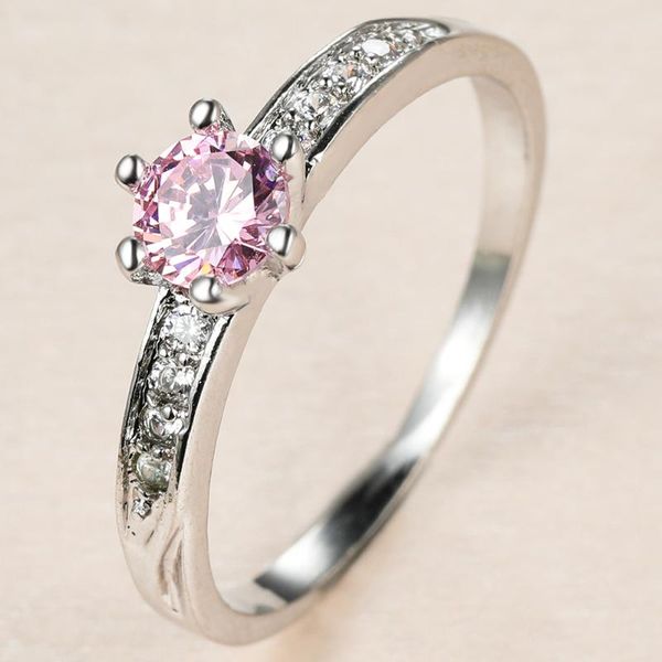 wedding rings simple female pink crystal stone ring charm silver color for women dainty bride round zircon thin engagement, Slivery;golden
wedding rings simple female pink crystal stone ring charm silver color for women dainty bride round zircon thin engagement, Slivery;golden