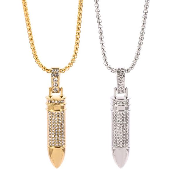 pendant necklaces shiny crystal two-color punk necklace men's fashion all-match trend metal accessories chic jewelry gifts, Silver
pendant necklaces shiny crystal two-color punk necklace men's fashion all-match trend metal accessories chic jewelry gifts, Silver
