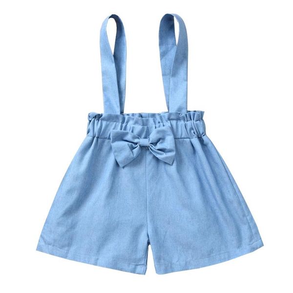 jumpsuits breathable little girls suspender shorts, summer sweet style toddlers solid color bow decoration overalls short trousers 6m-5t, Blue
jumpsuits breathable little girls suspender shorts, summer sweet style toddlers solid color bow decoration overalls short trousers 6m-5t, Blue