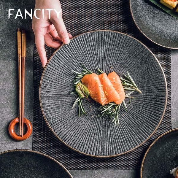 dishes & plates fancity creative frosted black western dinner plate simple and fashion ceramic restaurant rice pla
dishes & plates fancity creative frosted black western dinner plate simple and fashion ceramic restaurant rice pla