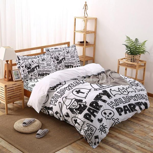 bedding sets halloween party black and white duvet cover set home textile bedclothes comforter luxury bedroom sheet
bedding sets halloween party black and white duvet cover set home textile bedclothes comforter luxury bedroom sheet