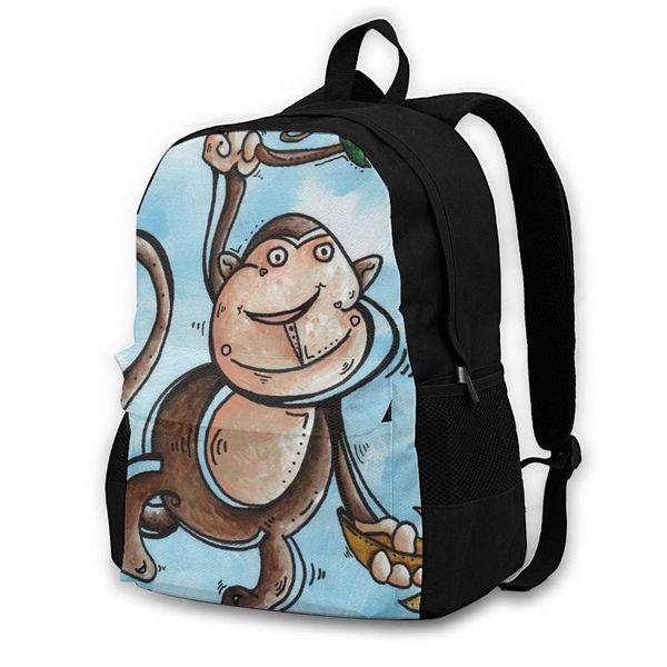 backpack monkey backpacks woman soft fashion polyester trekking bags