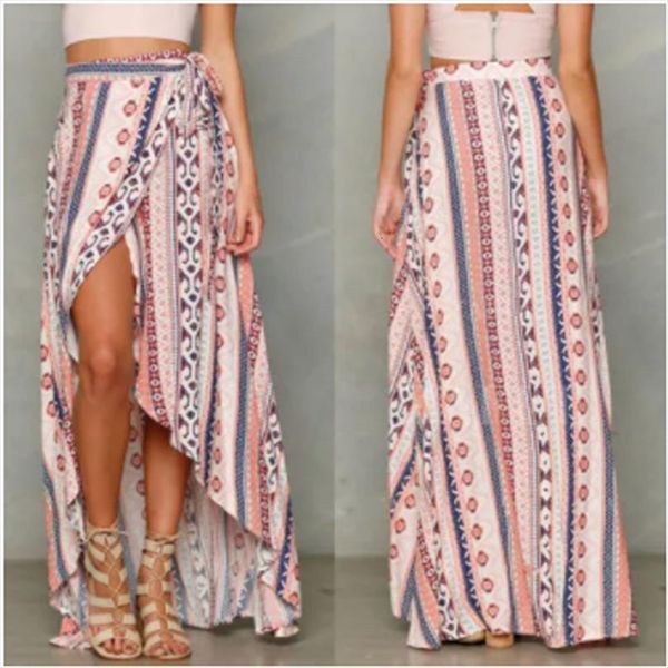high waist boho print long womens skirts split maxi floral beach female chic vintage ethnic summer chiffon bottom, Black
high waist boho print long womens skirts split maxi floral beach female chic vintage ethnic summer chiffon bottom, Black