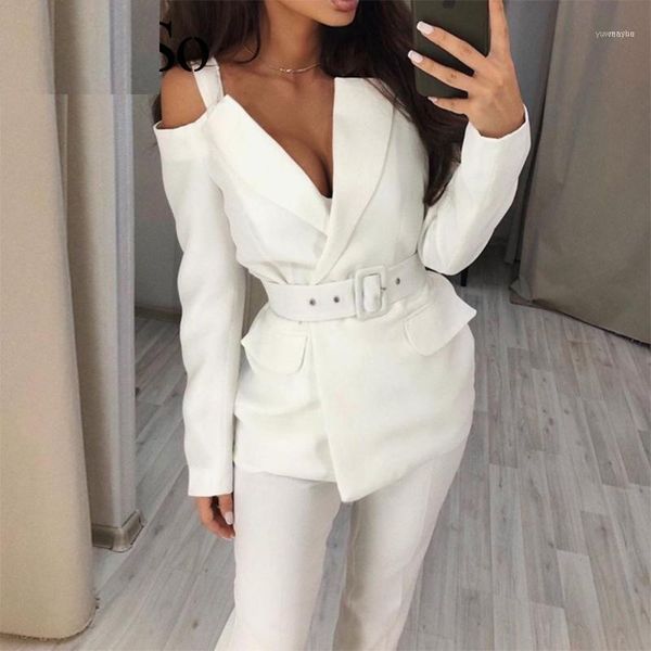 white off shoulder blazer suit sets women autumn long sleeve two piece set elegant ladies outfits pants suit1
white off shoulder blazer suit sets women autumn long sleeve two piece set elegant ladies outfits pants suit1