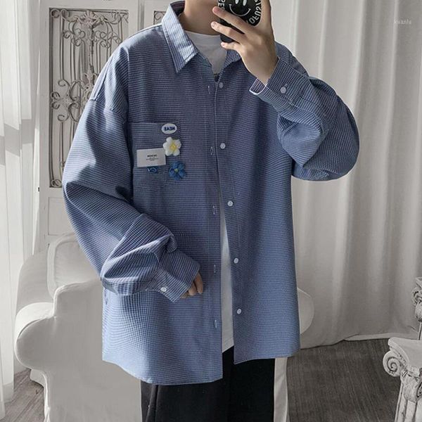 spring long sleeve plaid shirts for men design sense vintage jk harajuku loose casual streetwear korean clothes men's, White;black
spring long sleeve plaid shirts for men design sense vintage jk harajuku loose casual streetwear korean clothes men's, White;black