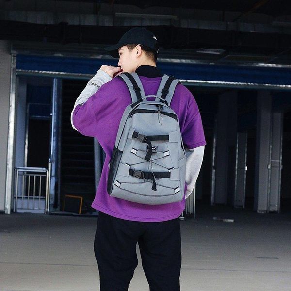backpack fashion cool student bag male female trend bagpack street lovers back pack oxford cloth black gray
backpack fashion cool student bag male female trend bagpack street lovers back pack oxford cloth black gray