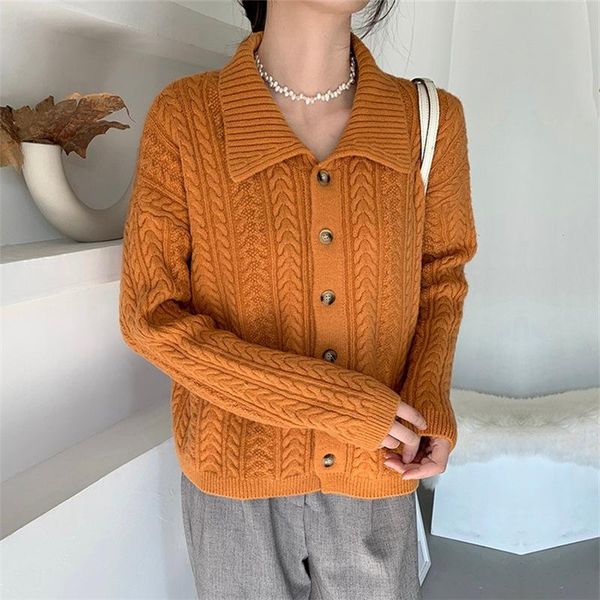 women's knits & tees retro twist lapel knitted cardigan with spring and autumn solid color gentle sweater coat jacket women, White
women's knits & tees retro twist lapel knitted cardigan with spring and autumn solid color gentle sweater coat jacket women, White