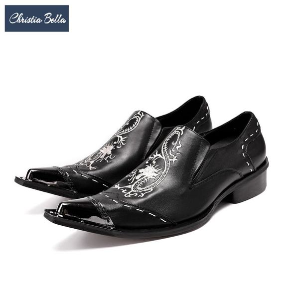 dress shoes christia bella designer men business fashion genuine leather pointed toe male italian wedding formal, Black
dress shoes christia bella designer men business fashion genuine leather pointed toe male italian wedding formal, Black