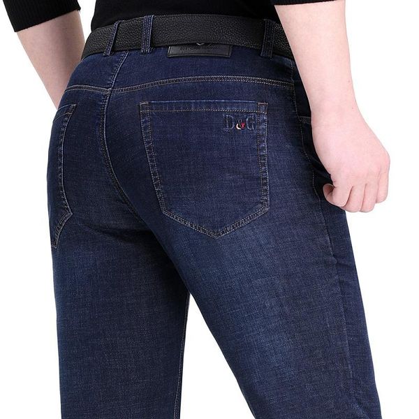 men's pants cotton jeans counter summer leisure straight for young and middle-aged, Black
men's pants cotton jeans counter summer leisure straight for young and middle-aged, Black