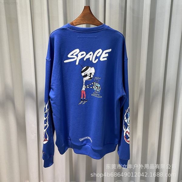 2021 fashion ch co branded printed sweater men's and women's round neck long sleeve top, Black
2021 fashion ch co branded printed sweater men's and women's round neck long sleeve top, Black