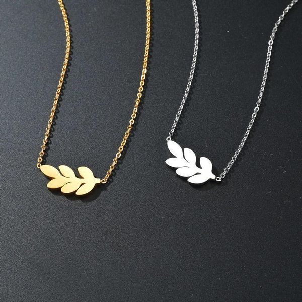 pendant necklaces colorfast titanium steel one leaf rich lucky light luxury women's necklace simple clavicle chain temperament personal, Silver
pendant necklaces colorfast titanium steel one leaf rich lucky light luxury women's necklace simple clavicle chain temperament personal, Silver