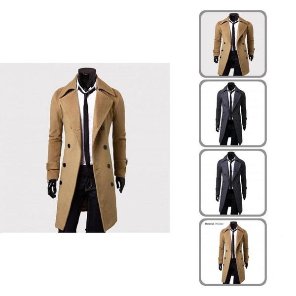 men's jackets outwear stylish warm pure color trench coat autumn winter men jacket double-breasted for party, Black;brown
men's jackets outwear stylish warm pure color trench coat autumn winter men jacket double-breasted for party, Black;brown