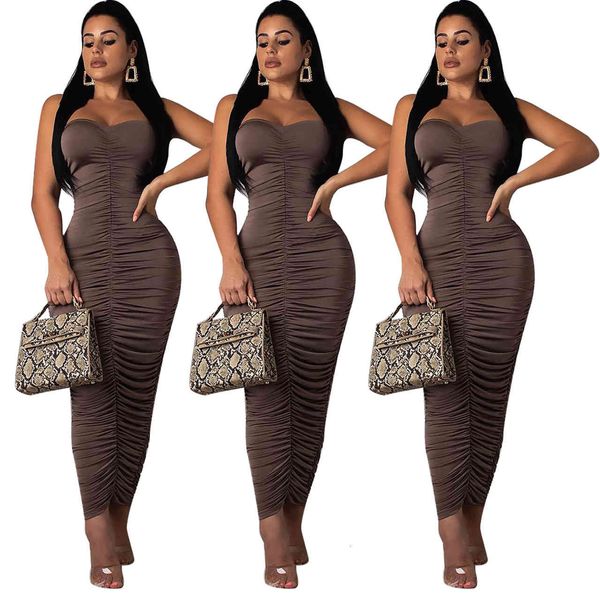 designer solid color strapless stacked skirt slim bodycon dress female clothes summer fahion womens, Black;gray
designer solid color strapless stacked skirt slim bodycon dress female clothes summer fahion womens, Black;gray