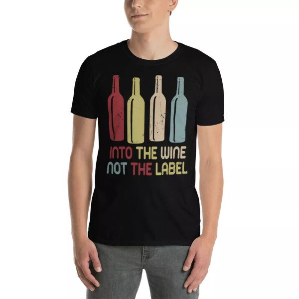 vintage into the wine not the label cool wine drinking lover gifts t-shirt, White;black
vintage into the wine not the label cool wine drinking lover gifts t-shirt, White;black