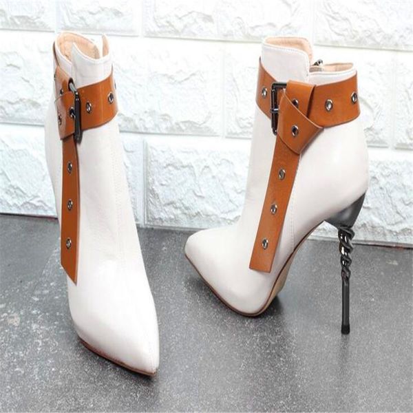 boots winter multi-color belt buckle pointed waterproof platform super high heel leather stiletto, Black
boots winter multi-color belt buckle pointed waterproof platform super high heel leather stiletto, Black