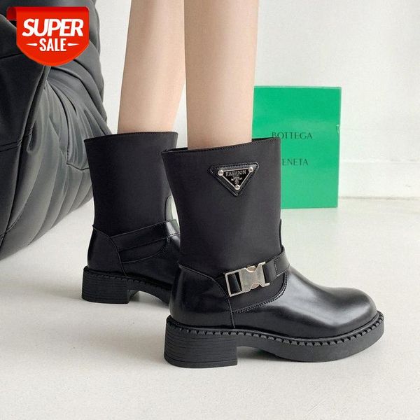 net red same short boots women's fall retro triangle british style martin thin children #sd3j, Black
net red same short boots women's fall retro triangle british style martin thin children #sd3j, Black