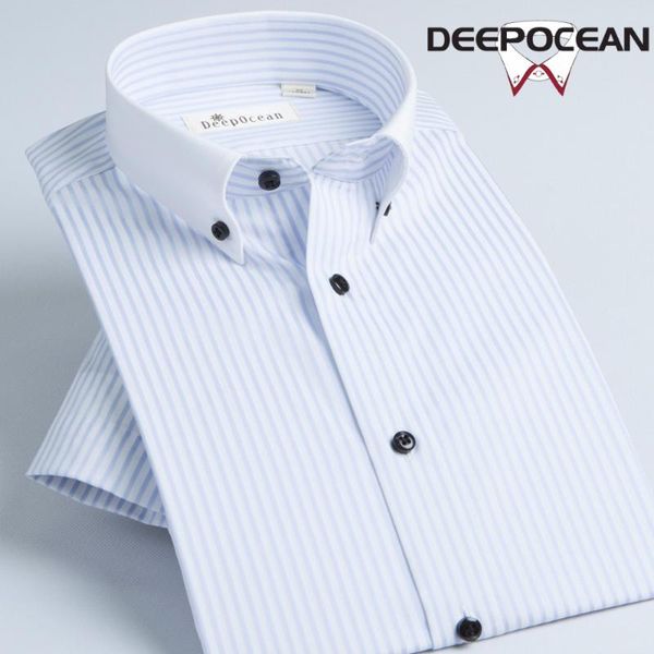 men striped shirt business casual shirts short sleeve dress light color camisa masculina male ddx35544s men's, White;black
men striped shirt business casual shirts short sleeve dress light color camisa masculina male ddx35544s men's, White;black