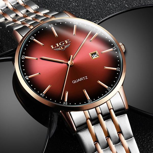 wristwatches lige 2021 men watch business wristwatch fashion casual stainless steel sport waterproof clock relogio masculin, Slivery;brown
wristwatches lige 2021 men watch business wristwatch fashion casual stainless steel sport waterproof clock relogio masculin, Slivery;brown