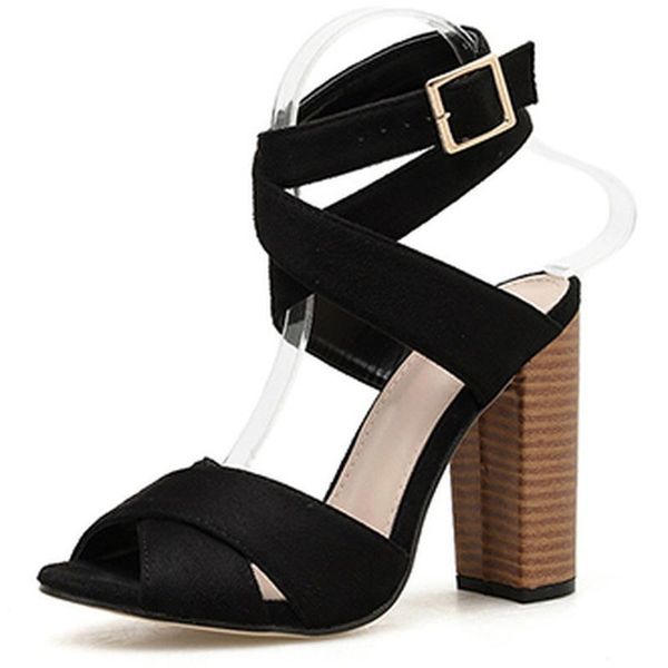summer large size women's shoes roman cross belt high heel fish mouth women sandals thick hollow cwf, Black
summer large size women's shoes roman cross belt high heel fish mouth women sandals thick hollow cwf, Black