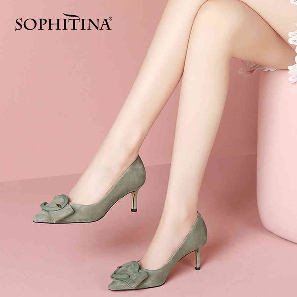 sophitina pumps woman spring autumn butterfly-knot shallow suede pointed toe high thin heel dress shoes po1084 210513, Black
sophitina pumps woman spring autumn butterfly-knot shallow suede pointed toe high thin heel dress shoes po1084 210513, Black
