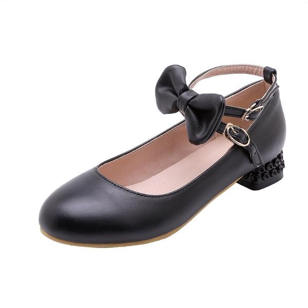 dress shoes with 28-2021 age season sweet bowknot low shallow mouth buckle belt round head size 43 yards single woman, Black
dress shoes with 28-2021 age season sweet bowknot low shallow mouth buckle belt round head size 43 yards single woman, Black