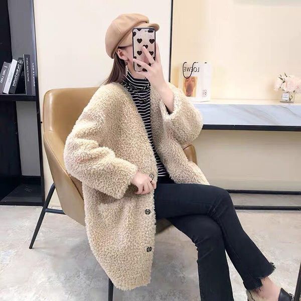 women's fur & faux women 2021 winter fashion clothes real sheep wool casual jacket female natural lamb coat shearling outerwear a543, Black
women's fur & faux women 2021 winter fashion clothes real sheep wool casual jacket female natural lamb coat shearling outerwear a543, Black