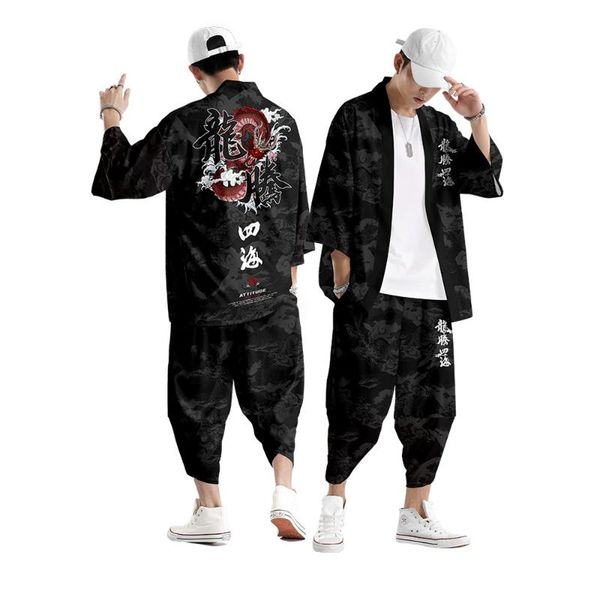 ethnic clothing japanese kimono haori cardigan set multiple totems print embroidery 3/4 sleeve cropped trousers casual plus size men's, Red
ethnic clothing japanese kimono haori cardigan set multiple totems print embroidery 3/4 sleeve cropped trousers casual plus size men's, Red