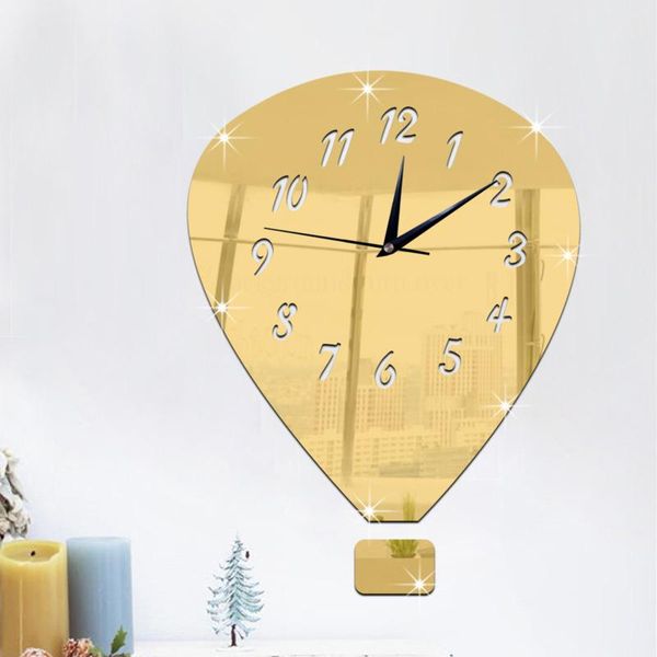 wall clocks acrylic mirror silent clock simple air balloon pattern living room bedroom study home decoration
wall clocks acrylic mirror silent clock simple air balloon pattern living room bedroom study home decoration